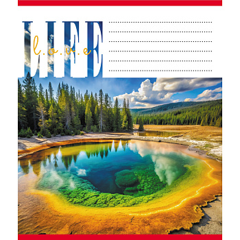 Зошит загальний "Люблю життя" 060-959062L-2 в лінію, 60 аркушів