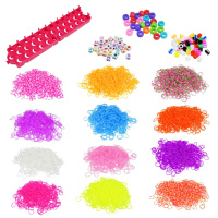 Дитячий набір для плетіння браслетів "Loom" 16202(Pink) в чемодані