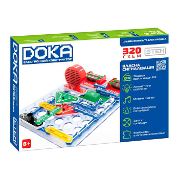 Електронний конструктор "320 СХЕМ" DOKA D70707 звук та світло