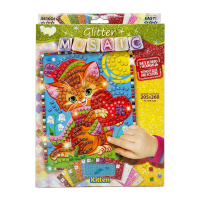 Креативна творчість "Блискуча мозаїка: Kitten" БМ-02-02, 20.6х26 см