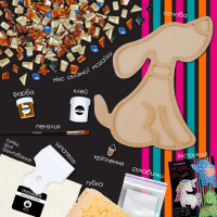 Дитячий набір для творчості кришталева мозаїка "Песик" MA7005