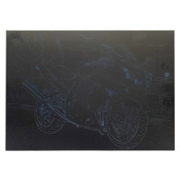 Гравюра А4 "Мотоцикл-1" ГрА4-12с економ варіант в пакеті 29,7х21 см