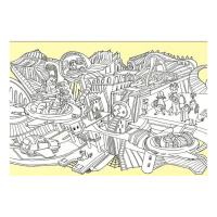 Дитяча розмальовка "Довжеле-е-е-езна подорож: Під землею" 784001, довжина 4,5 метра