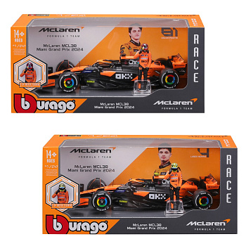 Автомодель з фігуркою - MCLAREN MCL38 (1:24)