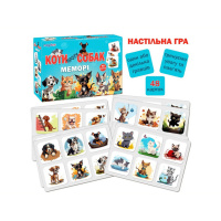 Настільна дитяча гра Мемори «Коти проти собак» ME5032-24, 48 карток 
