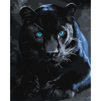Картина за номерами "Дика пантера" ©art_selena_ua KHO6813, 40x50 см 