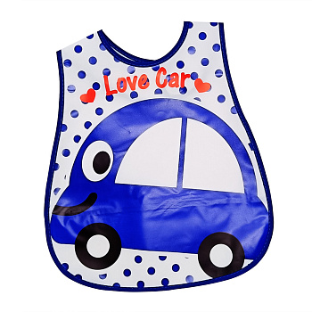 Слинявчик клейончастий "Love Car" MGZ-0605-15 на липучці