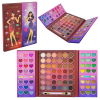 Дитяча палетка тіней для повік IG3078, 84 кольори, пензлик, аплікатори