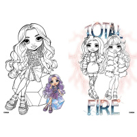 Дитяча книжка-розмальовка "The creative Rainbow" LCB12 зі стікерами