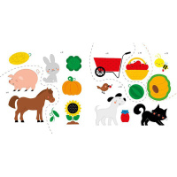 Розвиваюча книжка Мої перші слова На фермі 1829002 з наклейками