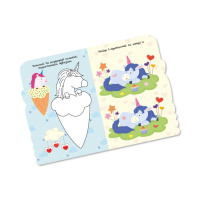 Дитяча розвиваюча розмальовка "Єдинороги" РМ-74-04, 50 стікерів