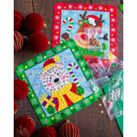 Дитячий набір для творчості "Новорічні листівки з паєтками" 10100694