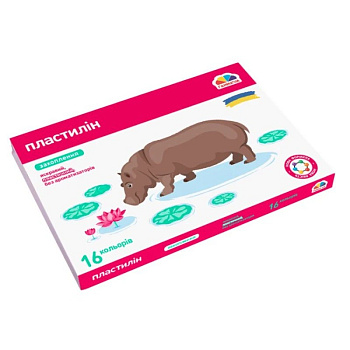 Набір для ліплення пластилін "Захоплення" 200314, 16 кольорів