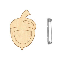 Заготовка брошки для розфарбовування "Маленький жолудь" FDZB-106