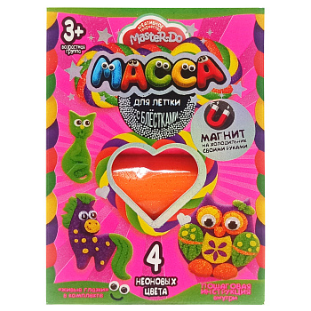 Набір креативної творчості Маса для ліплення "MASTER DO" MMD-02-01, 4 кольори