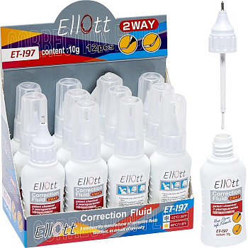 Корректор ручка-пензлик ET197-12 10мл