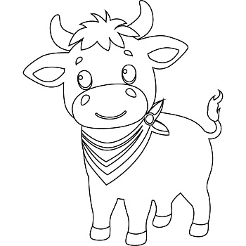 Розпис по полотну "Бичок" 15108-AC 25х30 см