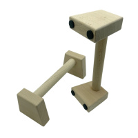 Паралетси, упори для віджимання дерев'яні Wood Gym Push Up NE-WD-30 з бука 30 см 2 шт