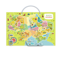 Розвиваюча гра "Магнітна мапа України" 200268 30 магнітних елементів