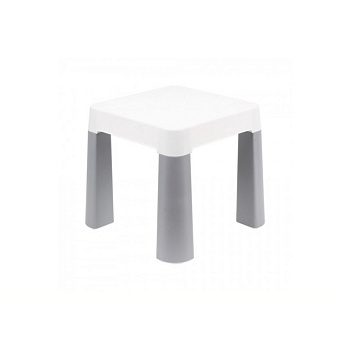 Дитячий табурет 0860TXK сіро-білий, до 75 кг 32 х 32 х 28 см