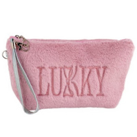 Дитяча косметичка T21390 плюшева з логотипом