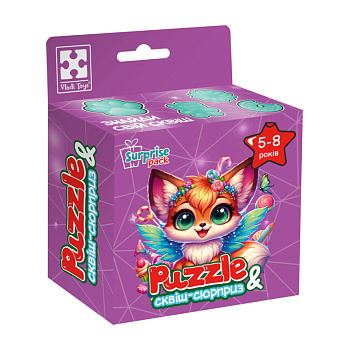 Дитячі пазли з сюрпризом "Лисеня" VT8030-10, 180 деталей