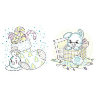 Розмальовка дитяча "Подарунки" 1806005, 12 сторінок