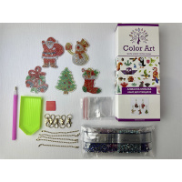 Набір брелків алмазна викладка "Стіч" BR44, 6 шт, з інструментами