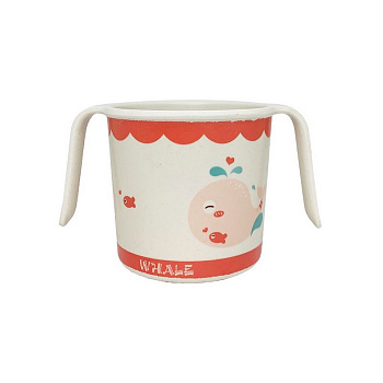 Чашка з бамбукового волокна MGZ-0150(Red) з малюнком, 200 мл