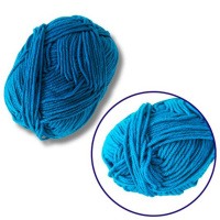 Пряжа фасована петляста NB111, 80% бавовни, 20% молочна клітковина, глибоке озеро