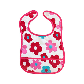 Дитячий слинявчик клейончатий MGZ-0601(Crimson) на липучці