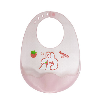 Дитячий силіконовий слюнявчик MGZ-0618-4 на застібці