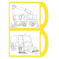 Дитяча розмальовка "Техніка" РМ-68-06, 16 наліпок 