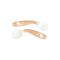 Дитяча набір для годування 6120 (виделочка та ложечка з гнучкою ручкою)                                         