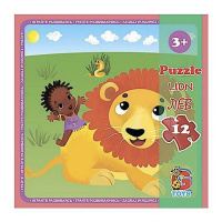 Дитячий пазл "Зоопарк" LZ02, 12 елементів 20 х 21 см