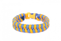Набір для творчості. Плетіння з паракорду "Браслет жовто-синій" (ПАР-001) PAR-001 від 8-ми років