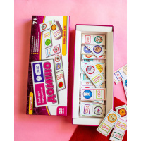 Дитяча настільна гра "Доміно. Вивчаємо час" 10120209, 28 фішок