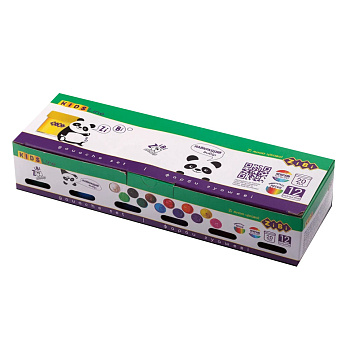 Дитячі гуашеві фарби KIDS Line CLASSIC ZB.6604, 12 кольорів по 20 мл