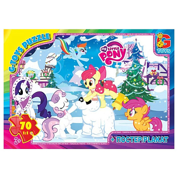 Дитячий пазл "My little Pony" MLP034 постер, 70 елементів