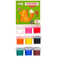 Дитячі гуашеві фарби "Craft & Joy" 221032/Cr 9 кольорів, по 10 мл