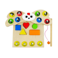 Дерев'яна розвивальна гра "Магнітний сортер Квочка" 900637