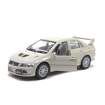 Колекційна машинка "Mitsubishi Evolution VII" KT5052W(Silver) масштаб 1:42