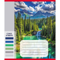 Зошит загальний "Кольори гір" 060-610093K-3 в клітинку, 60 аркушів