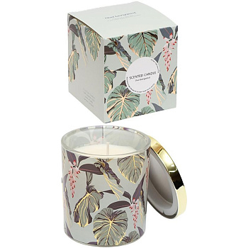 Ароматична свічка "Home fragrance" AXW2015(Bergamot) у скляному стакані з кришечкою 