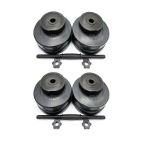 Гантелі складальні композитні в пластиковій оболонці Rock Pro 2 шт по 25,5 кг NE-PL-G-025-2