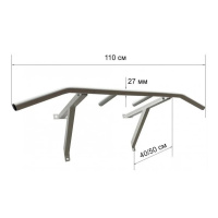 Турнік настінний Wide Pro білий NE-TR-16W