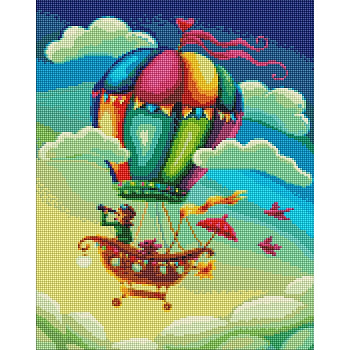 УЦІНКА! Алмазна мозаїка "Мандрівники" ©Elena Schweitzer AMO7315-UC 40х50 см