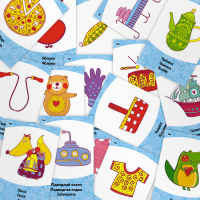 Настільна гра Поясни слово. Що до чого? Arial 911289 укр. мовою