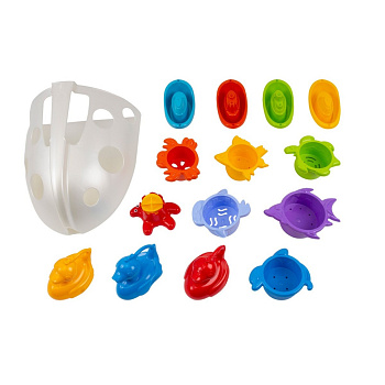 Набір для ванної кімнати Органайзер ТехноК 8386TXK 14 іграшок