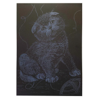 Гравюра А4 "Кіт" ГрА4-18с економ варіант в пакеті 29,7х21 см